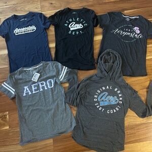 Lot of 5 Arropostale cotton shirts